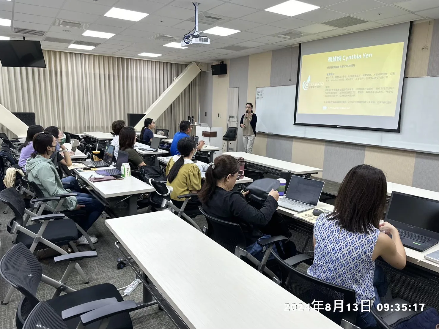 禾芽數位行銷總經理Cynthia 受邀貿協台中授課照