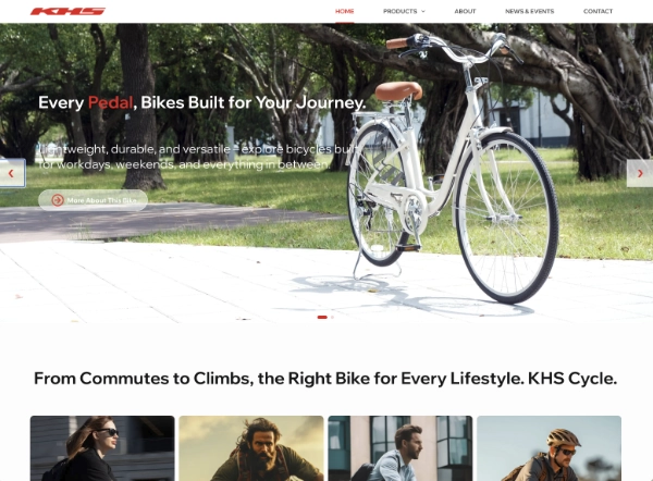 KHS 自行車網站建置 - 禾芽數位國際